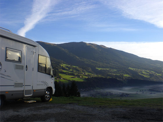 Stellplatz mit Aussicht